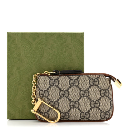 Gucci GG Supreme Monogram Key Case Brown 10 of 10