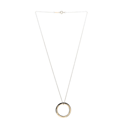Tiffany 18K Yellow Gold 1837 Circle Pendant Necklace 3 of 7