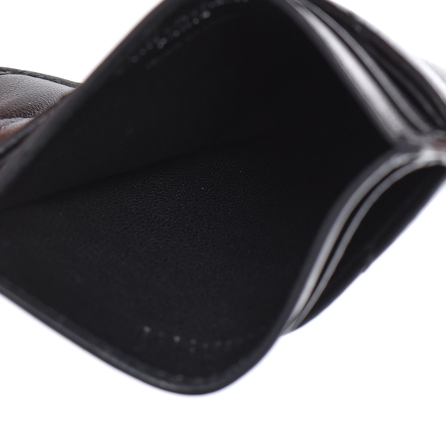 Saint Laurent Calfskin Y Quilted Monogram LouLou Credit Card Case Black 5 of 8