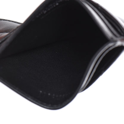 Saint Laurent Calfskin Y Quilted Monogram LouLou Credit Card Case Black 5 of 8