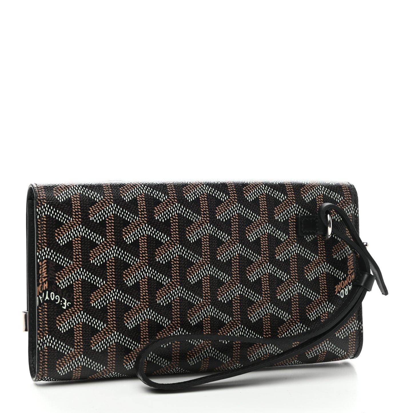 Goyardine Monte Carlo Bois Clutch Black