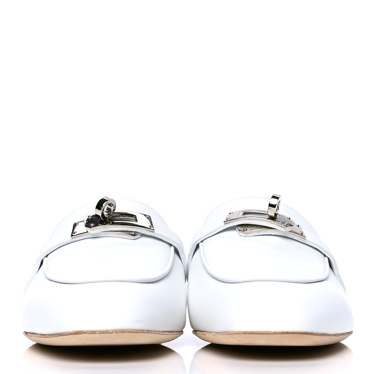 Calfskin Oz Mules 35.5 White