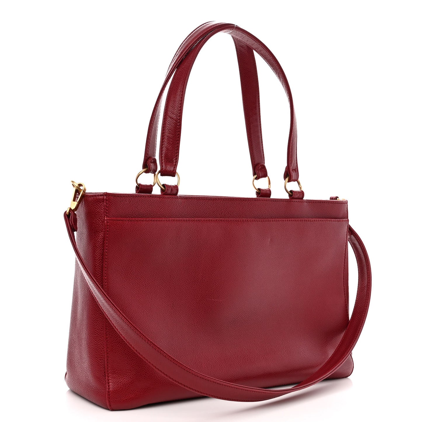 Caviar Timeless CC Shoulder Bag Red