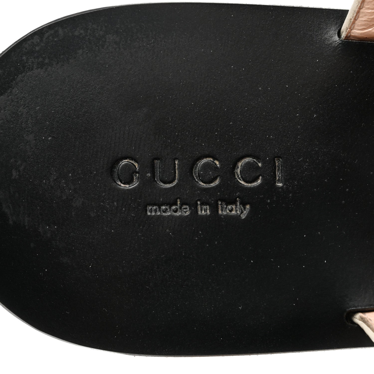 Gucci Calfskin GG Marmont Thong Sandals 37 Mystic White 6 of 8