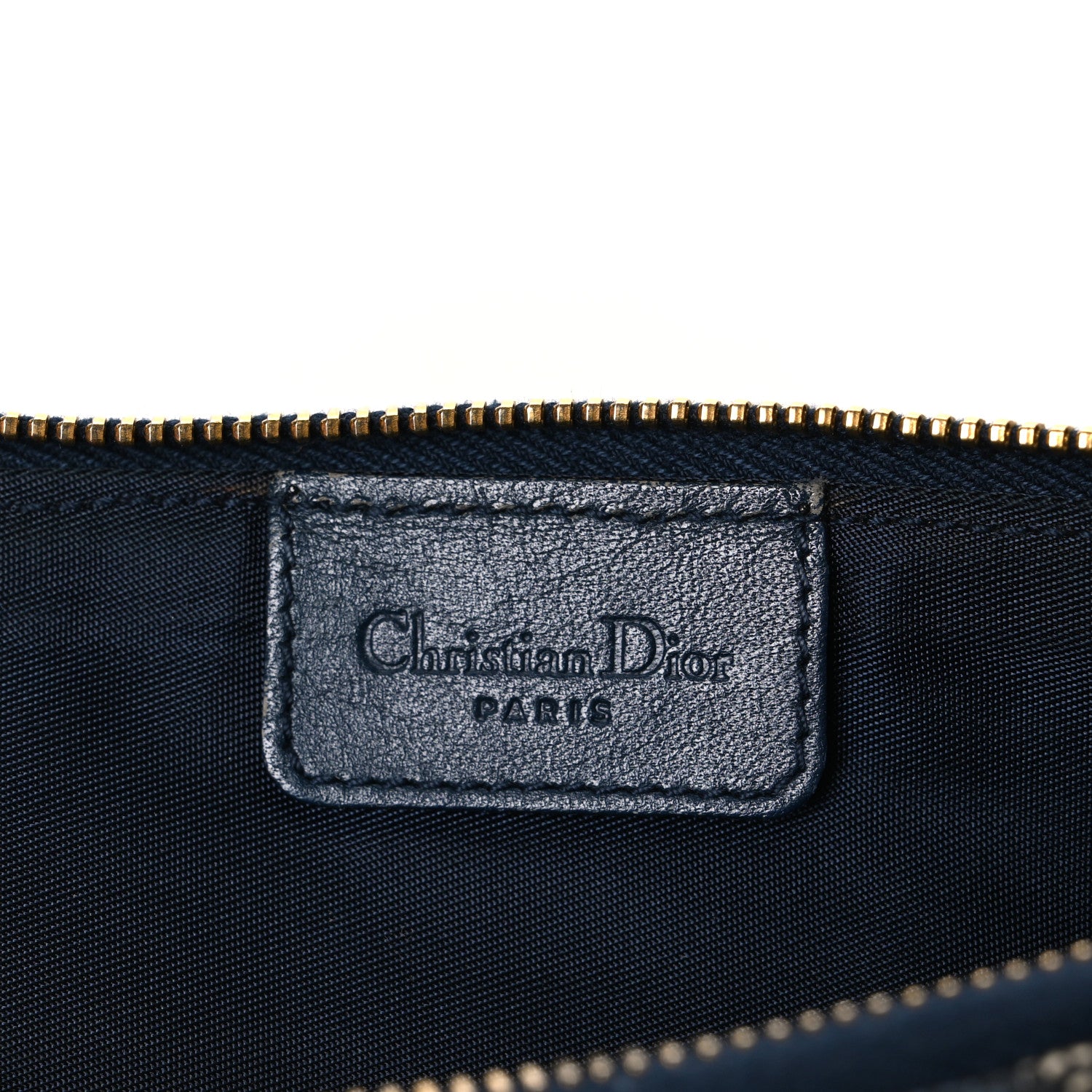 Christian Dior Monogram Mini Saddle Pochette Navy 5 of 9