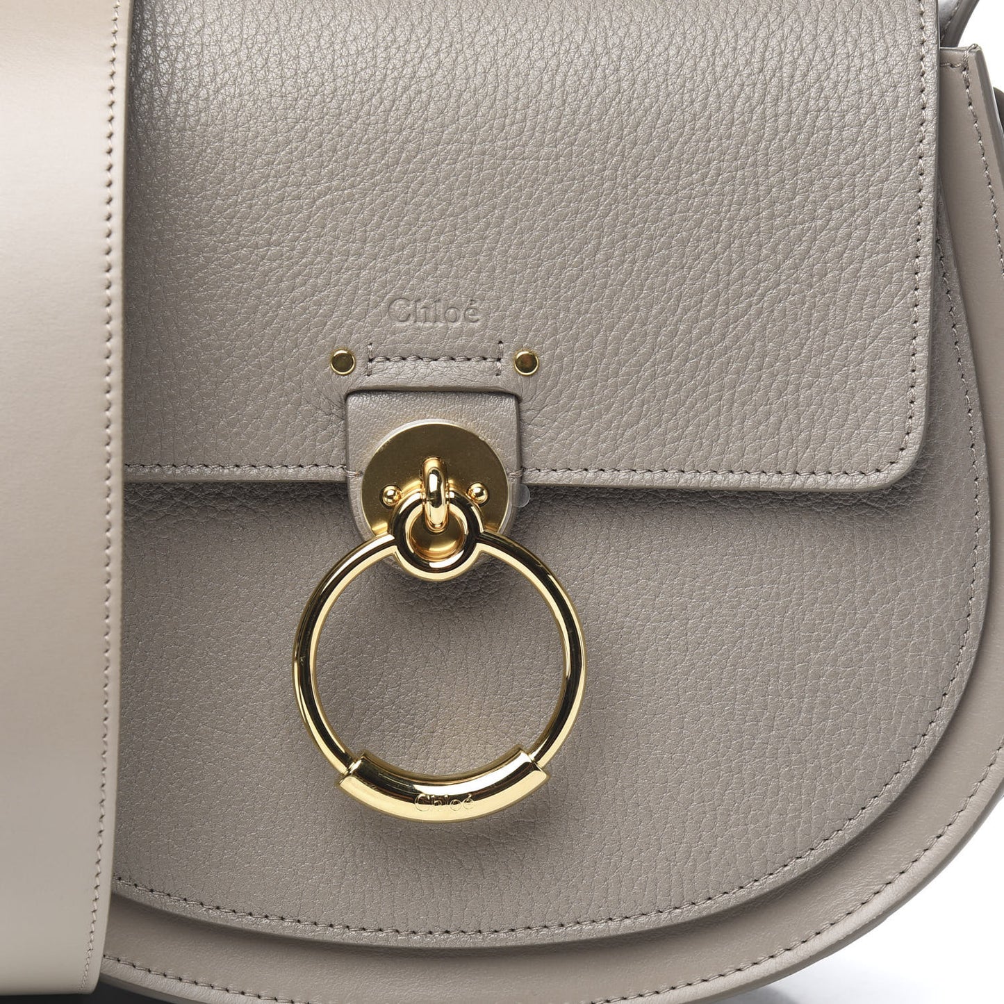 Calfskin Large Tess Bag Motty Grey