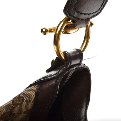 Gucci Monogram Large Jockey Hobo Dark Brown 8 of 9