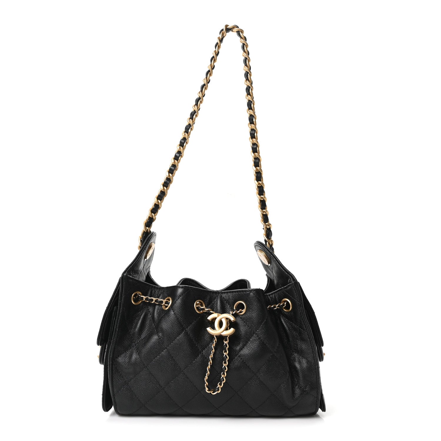 Chanel Caviar Quilted Mini Chanel 25 Handbag Black 1 of 10