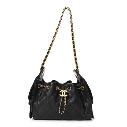 Chanel Caviar Quilted Mini Chanel 25 Handbag Black 1 of 10