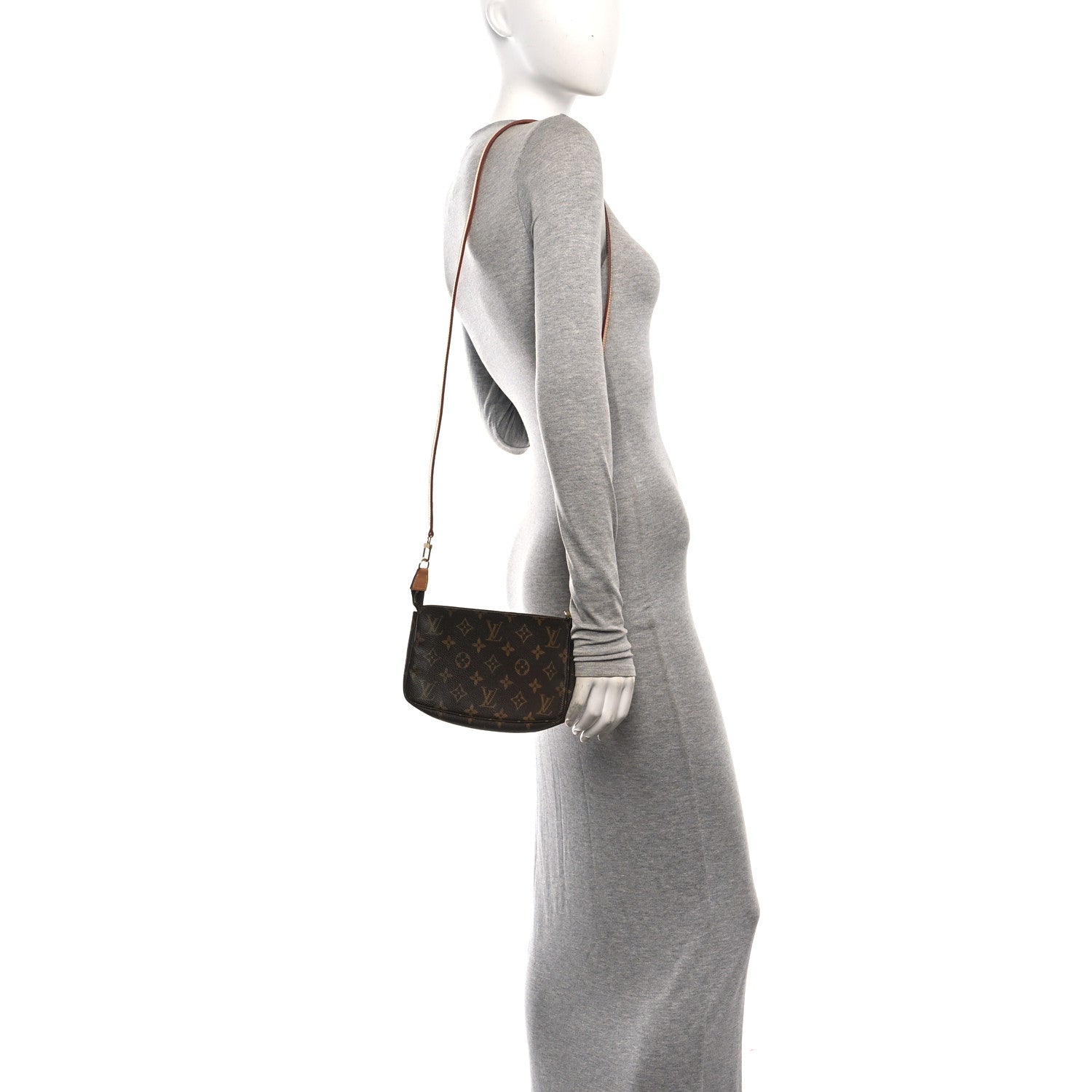 Louis Vuitton Monogram Accessories Pochette Long Strap 2 of 10