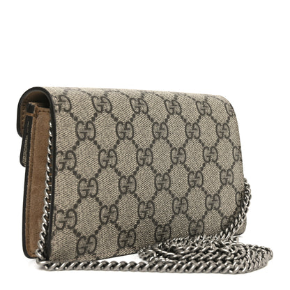Gucci GG Supreme Monogram Super Mini Dionysus Shoulder Bag Taupe 3 of 10