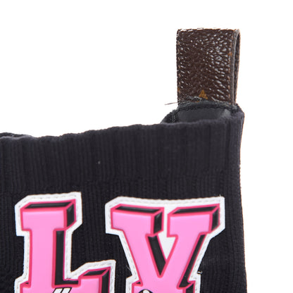 Louis Vuitton Stretch Fabric LV Black Heart Sock Sneaker 37 Black 9 of 9
