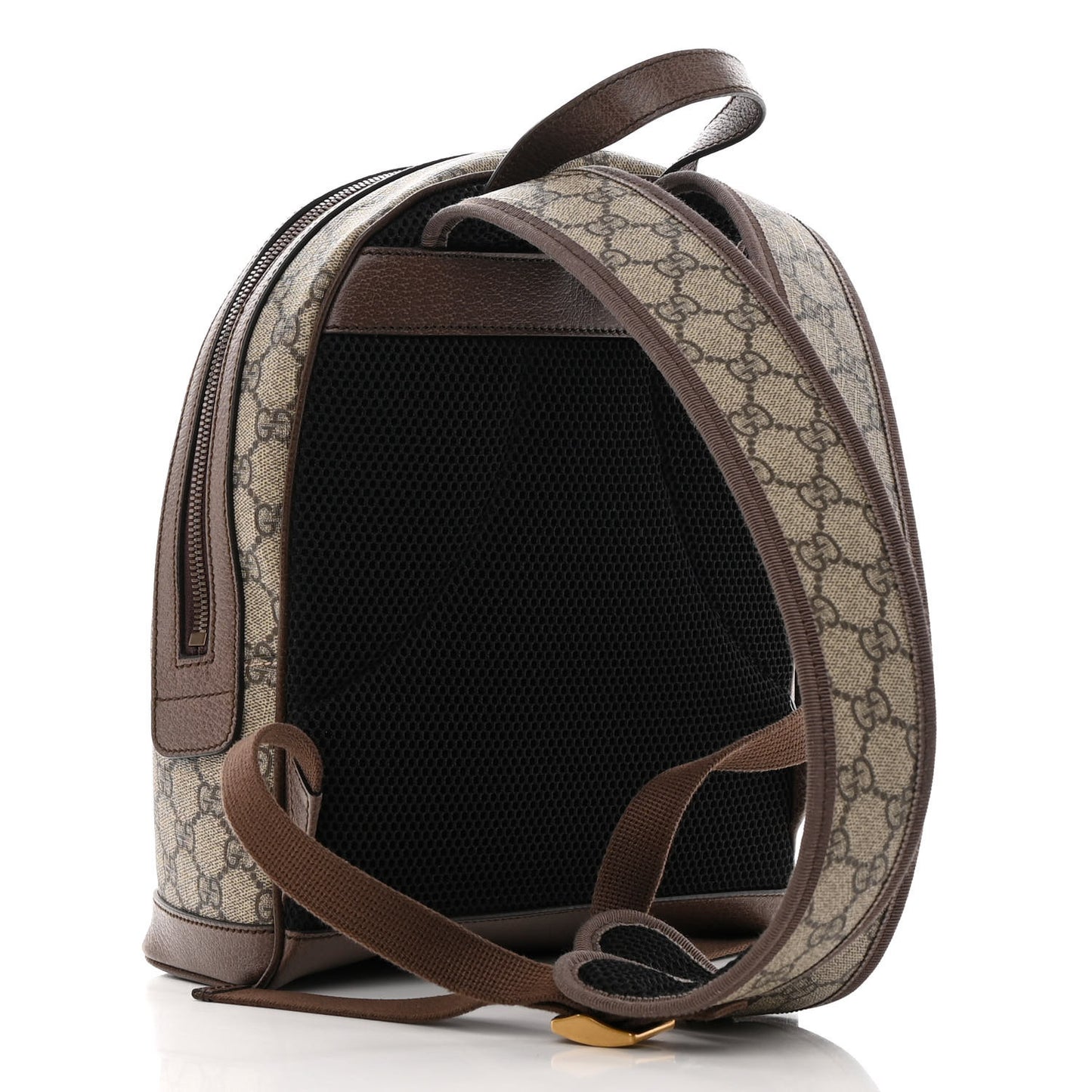 GG Supreme Monogram Calfskin Web Small Ophidia Day Backpack Beige Ebony New Acero