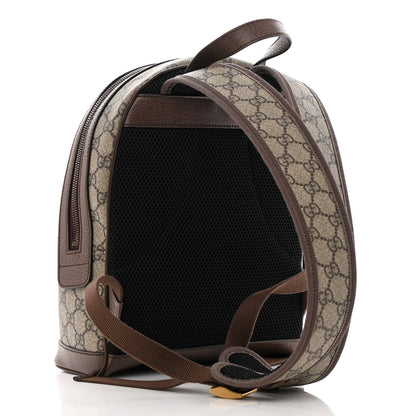 Gucci GG Supreme Monogram Calfskin Web Small Ophidia Day Backpack Beige Ebony New Acero 3 of 11