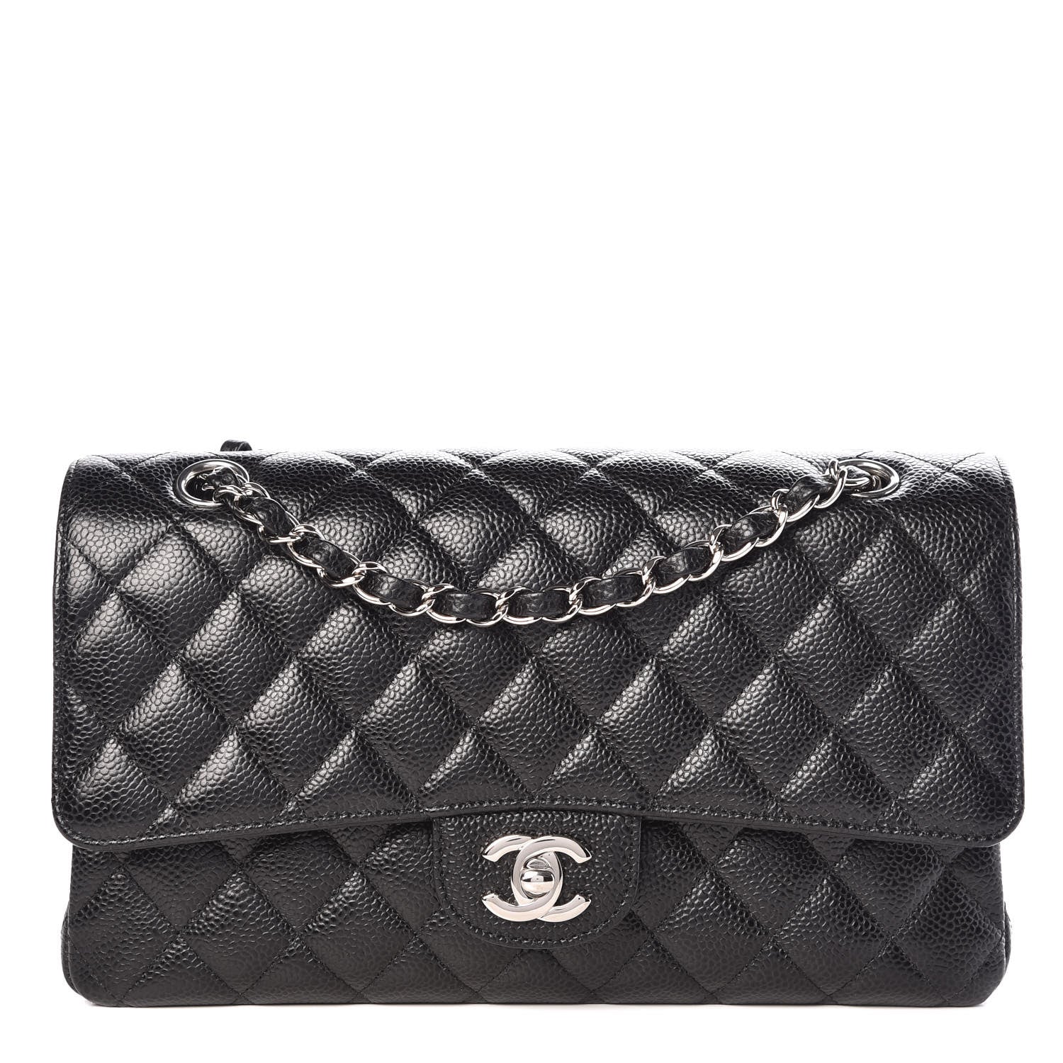 Chanel Caviar Quilted Medium Double Flap Black 1 of 9