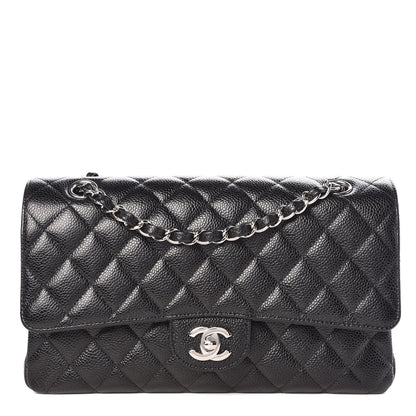 Chanel Caviar Quilted Medium Double Flap Black 1 of 9