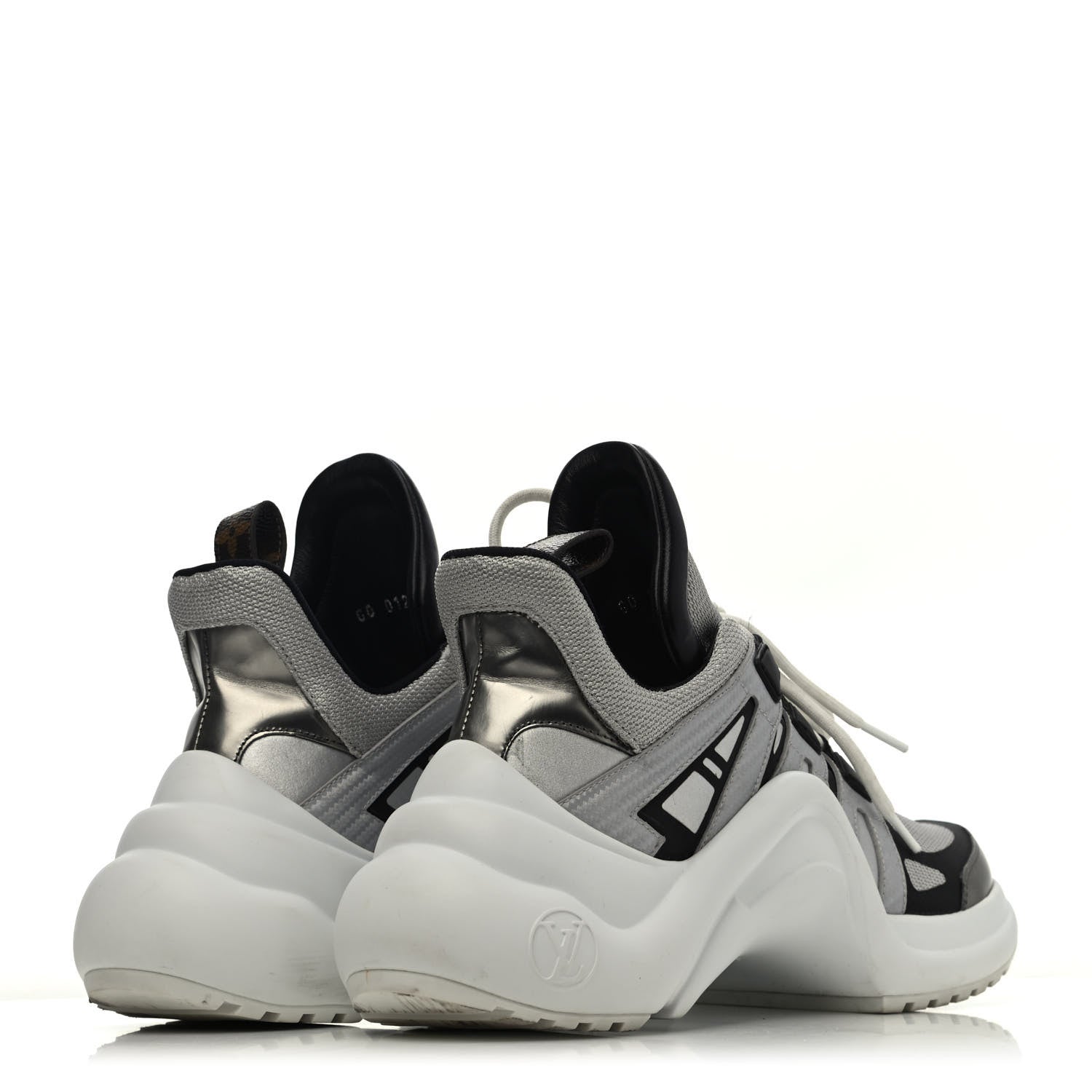 Louis Vuitton Calfskin Technical Nylon LV Archlight Sneaker 36.5 White 3 of 4