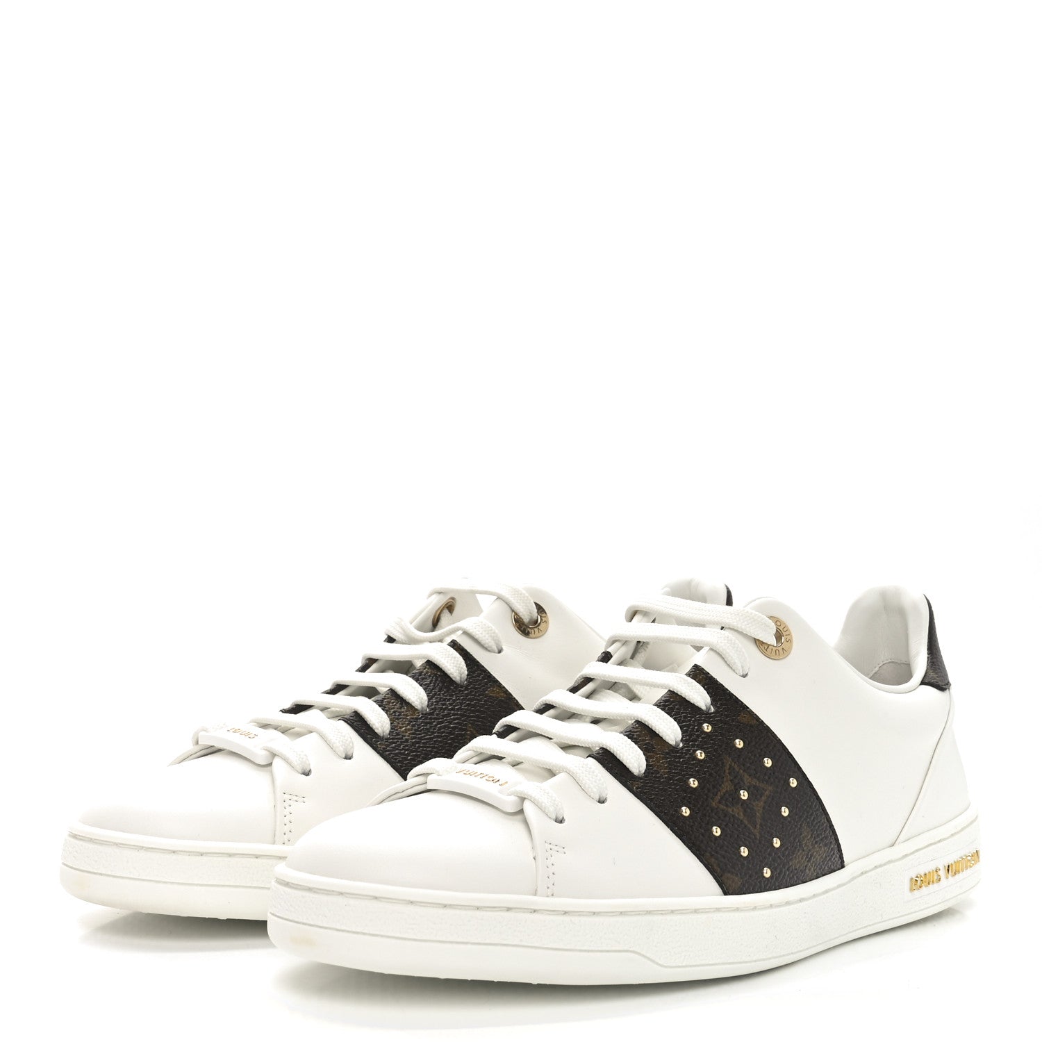 Louis Vuitton Monogram Stud Front Row Sneaker 38 White 4 of 8