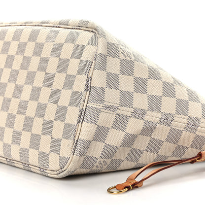 Louis Vuitton Damier Azur Neo Neverfull MM Rose Ballerine 10 of 11