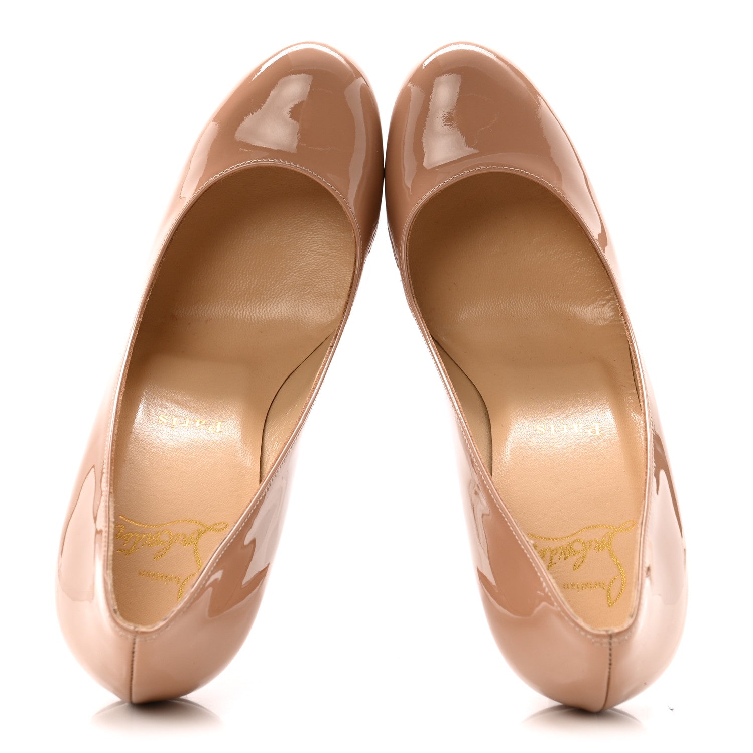 Christian Louboutin Patent New Simple 120 Pumps 36 Nude 2 of 10