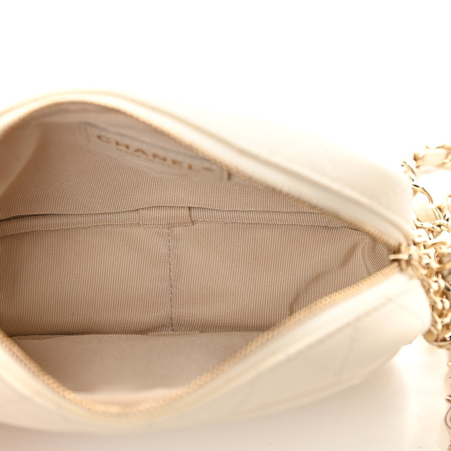 Chanel Caviar Quilted Mini Coco Tassel Camera Case White 5 of 11