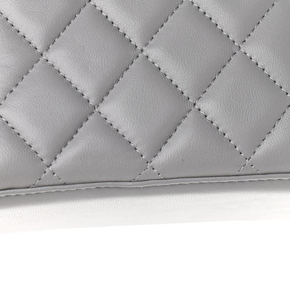 Chanel Lambskin Quilted Small Pearl Crush Vanity Case With Chain Grey 10 of 10