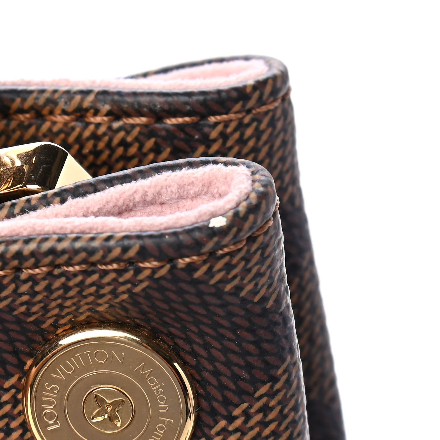 Damier Ebene Caissa Hobo Rose Ballerine