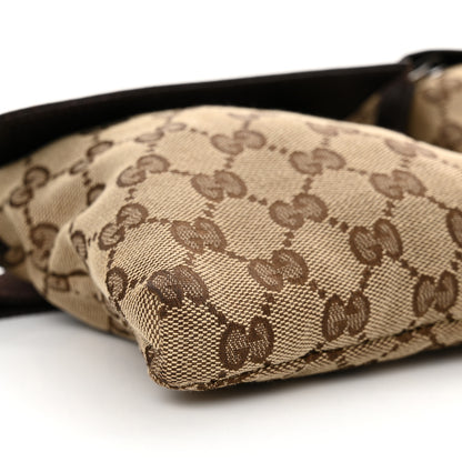 Gucci GG Monogram Double Pocket Belt Bag Dark Brown 9 of 10