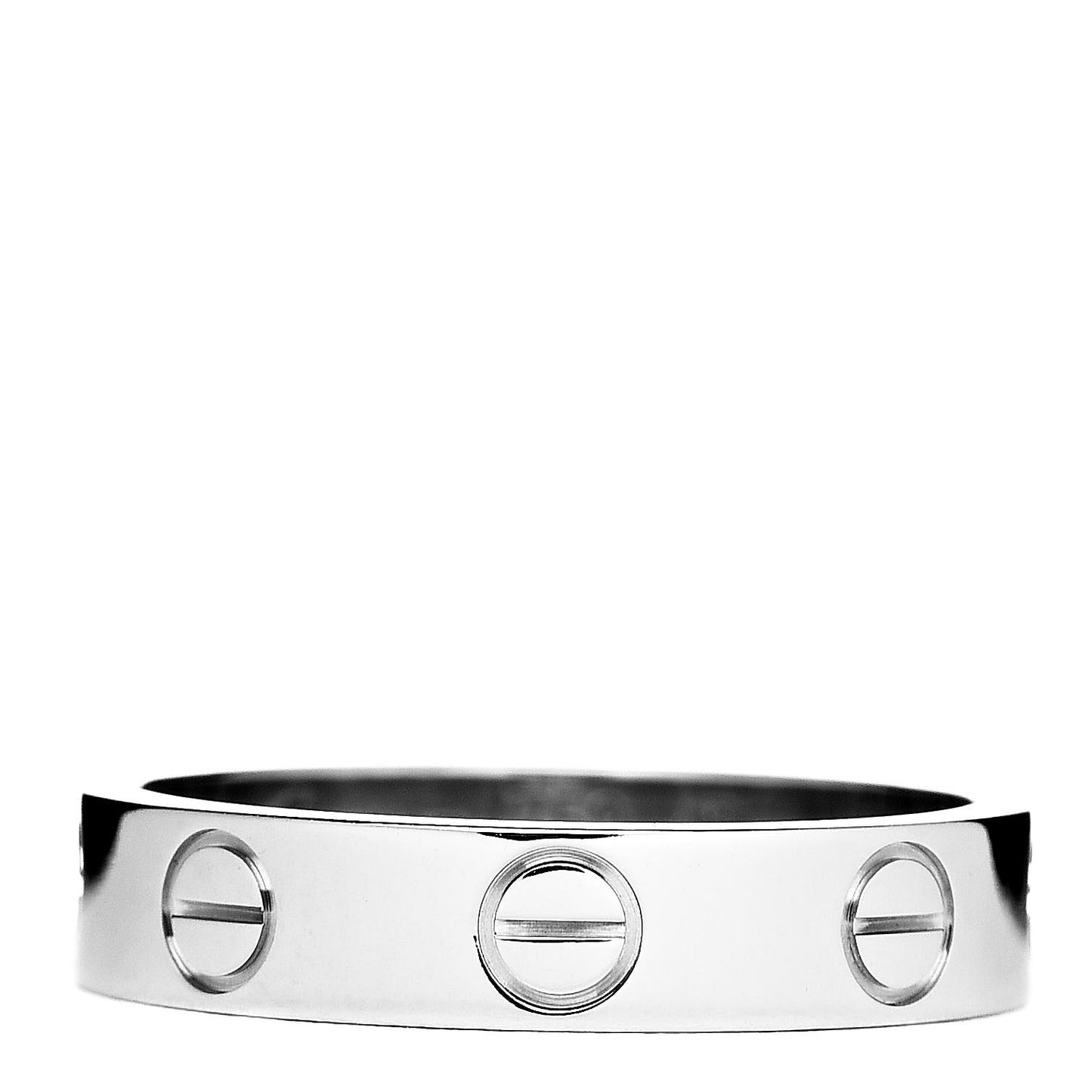 18K White Gold 3.5mm LOVE Wedding Band Ring 47 4