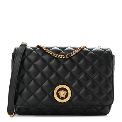 Versace Nappa Quilted La Medusa Chain Crossbody Black 1 of 8