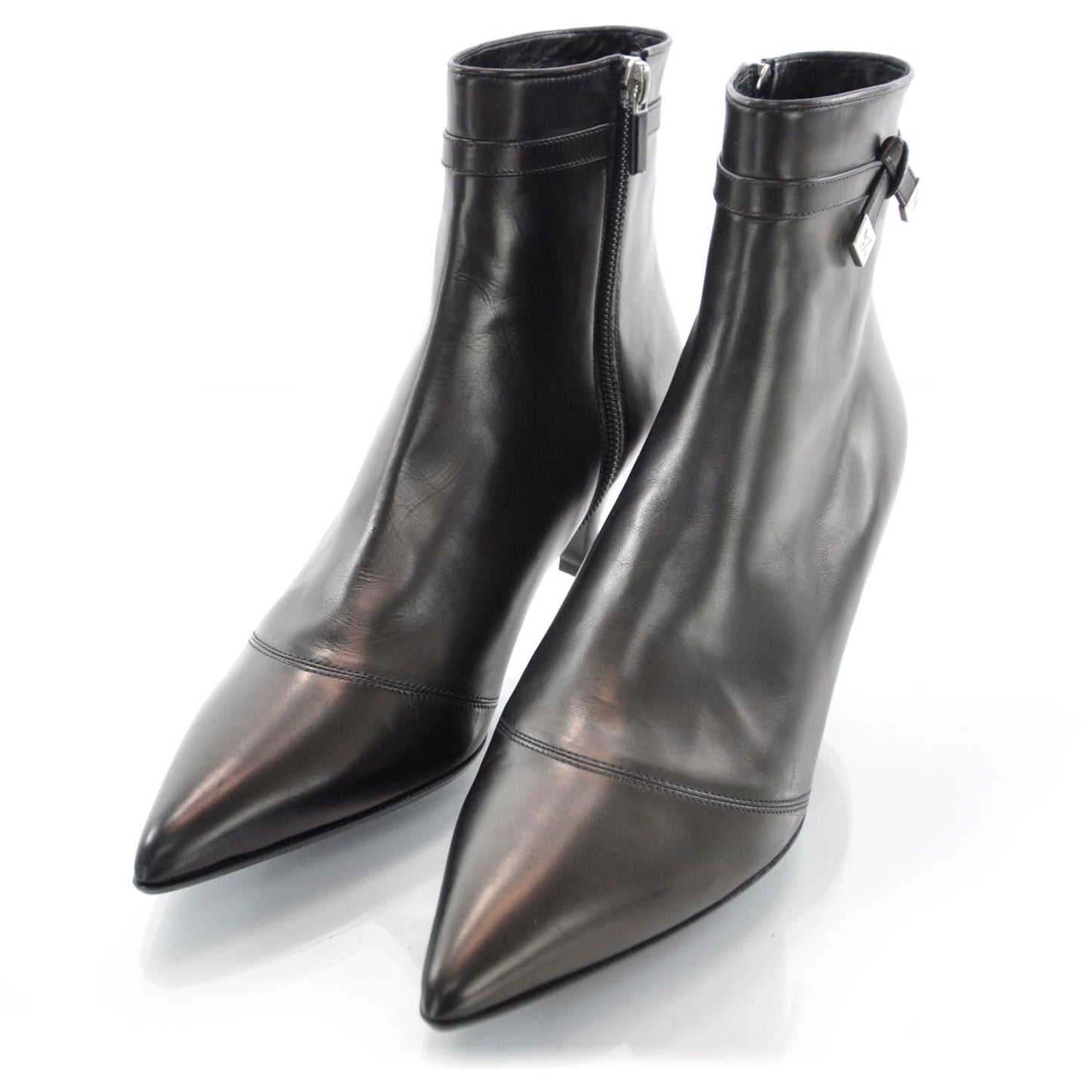 Leather Ankle Boots Black 38.5