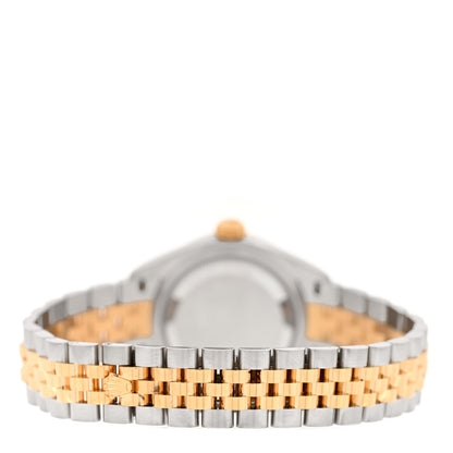 Rolex Stainless Steel 18K Yellow Gold Diamond 28mm Oyster Perpetual Datejust Watch Silver 279383RBR 3 of 5