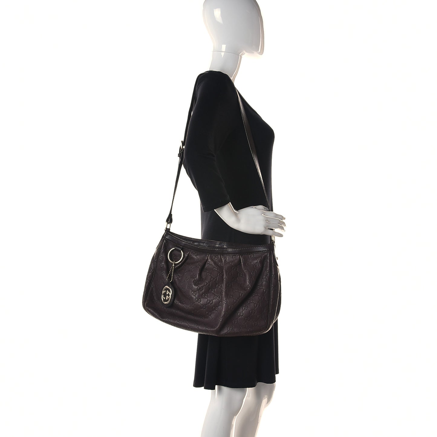 Guccissima Sukey Messenger Bag Brown