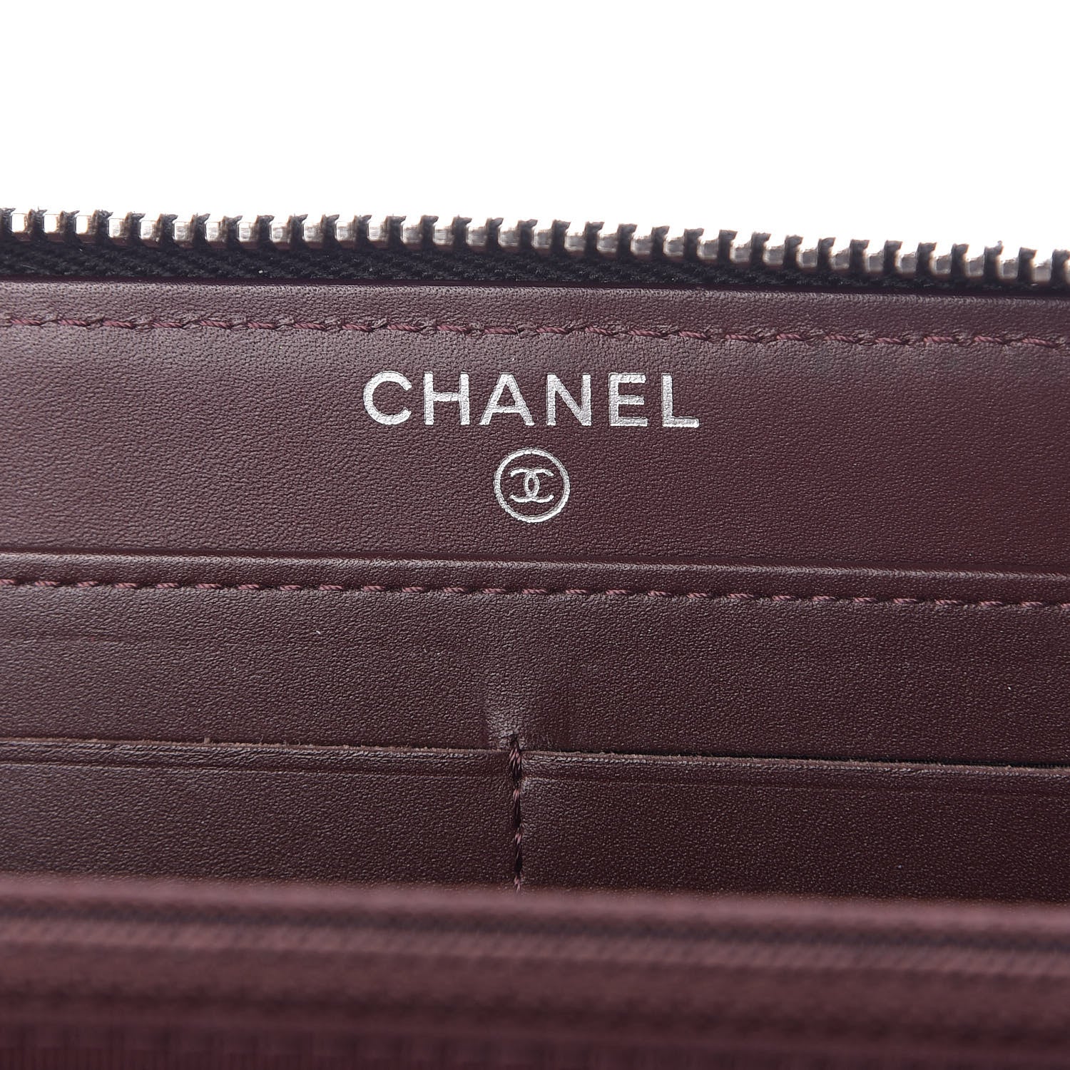 Chanel Caviar Quilted Large Gusset Zip Around Wallet Black 8 of 11