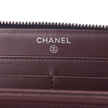 Chanel Caviar Quilted Large Gusset Zip Around Wallet Black 8 of 11