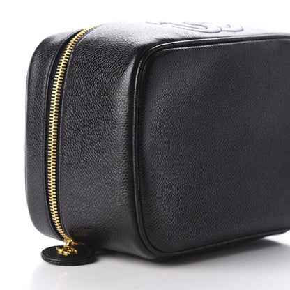 Chanel Caviar Vanity Cosmetic Case Black 6 of 9