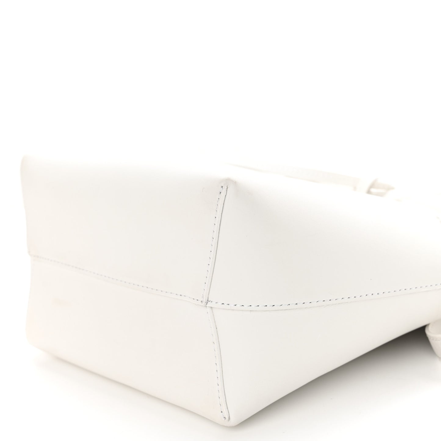 Calfskin Mini Bucket Bag White