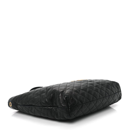 Saint Laurent Lambskin Quilted Maxi Icare Shopping Tote Black 4 of 11