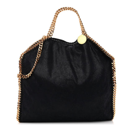 Stella McCartney Shaggy Deer Falabella Fold Over Tote Navy 1 of 9