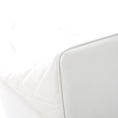 Chanel Caviar Quilted Medallion Tote White 15 of 19