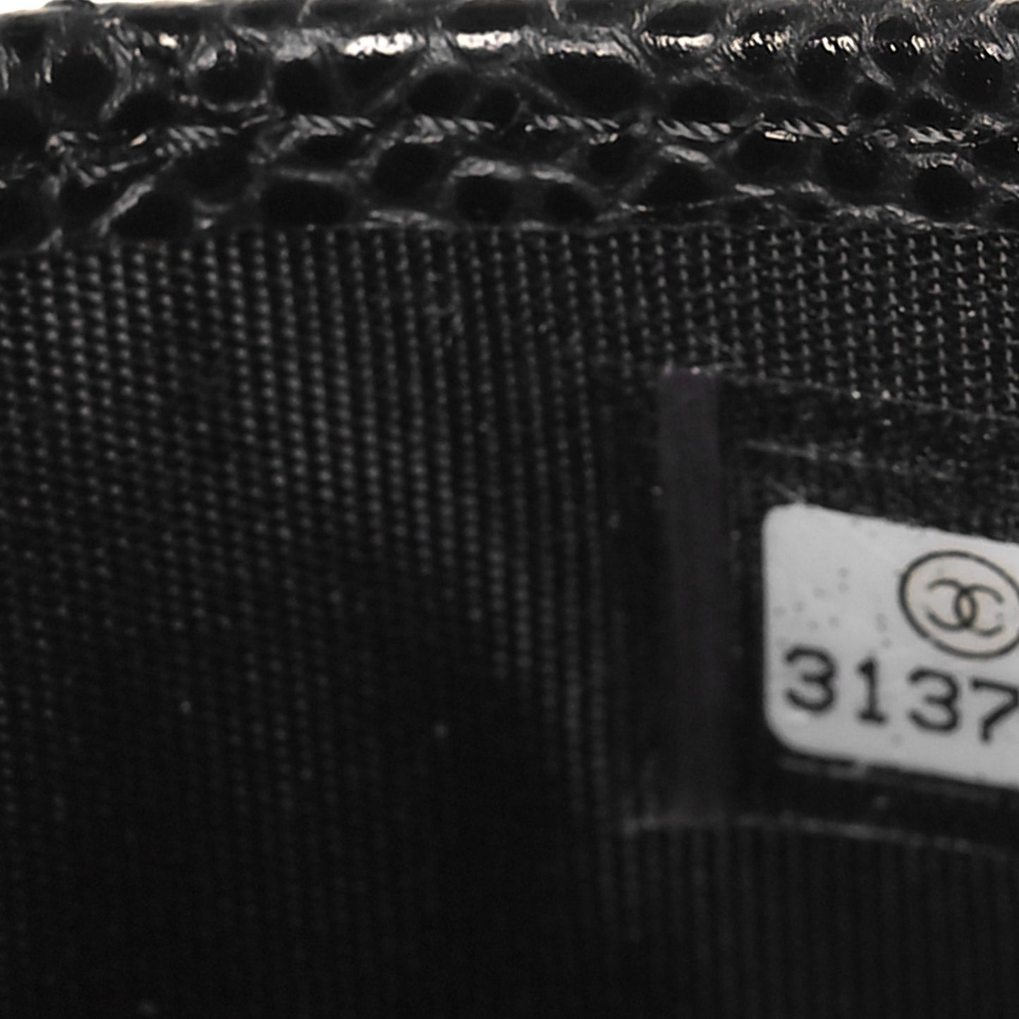 Caviar Quilted Card Holder Black