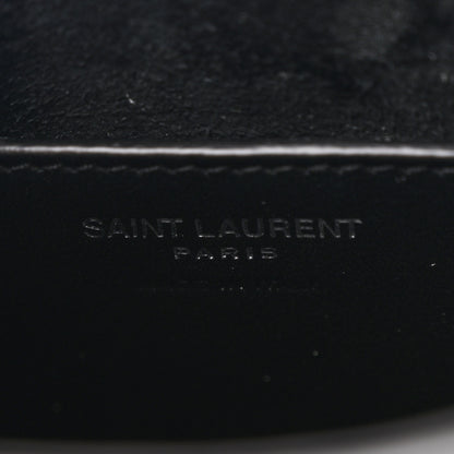 Saint Laurent Patent Calfskin Mini Le 5 A 7 Vertical Hobo Black 6 of 10