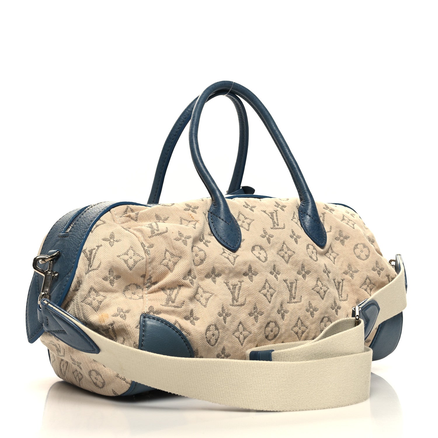 Louis Vuitton Denim Speedy Round GM Blue 3 of 16