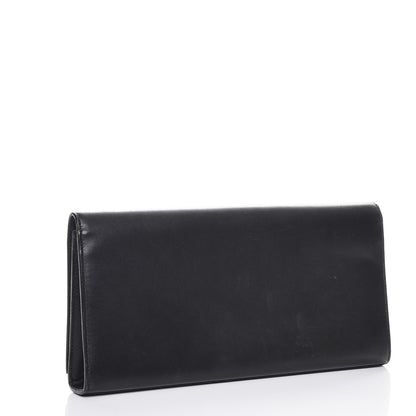 Saint Laurent Calfskin Classic Monogram Clutch Black 3 of 7