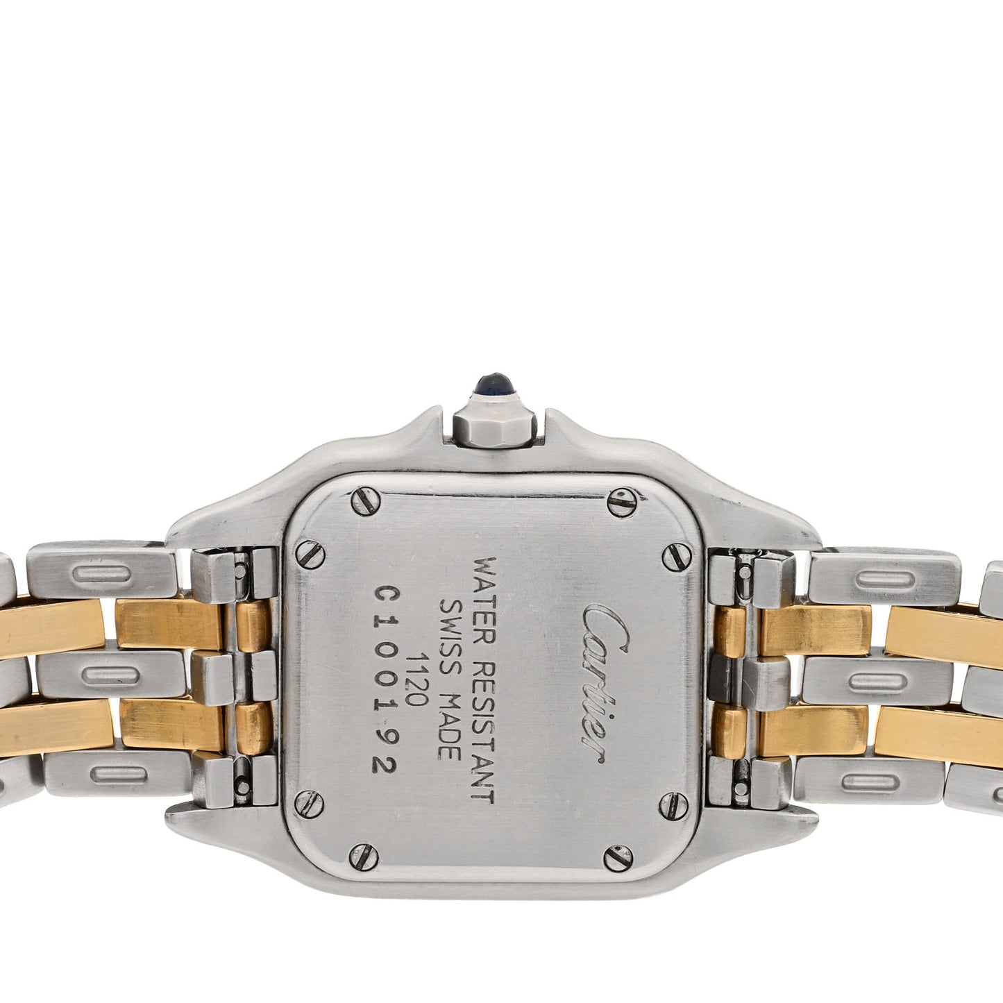 Stainless Steel 18K Yellow Gold 22mm Panthere Quartz Watch
