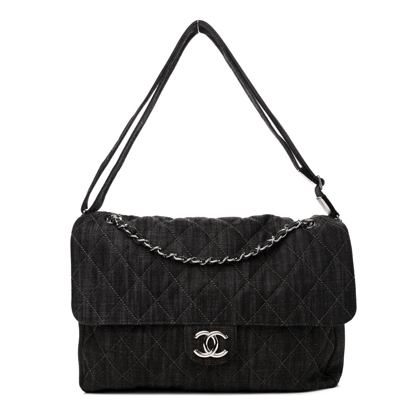 Denim Quilted Stretch Spirit Messenger Bag