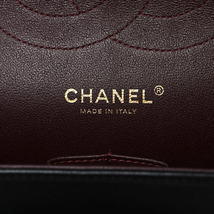 Chanel Lambskin Quilted Jumbo Double Flap Black 6 of 10