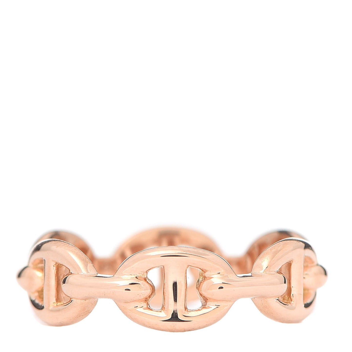 18K Rose Gold PM Chaine D'Ancre Enchainee Ring 52 6