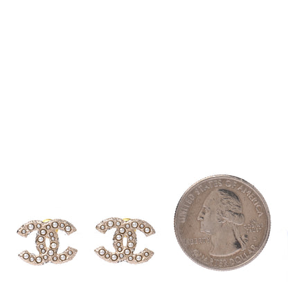 Chanel Pearl CC Earrings Gold 2 of 4