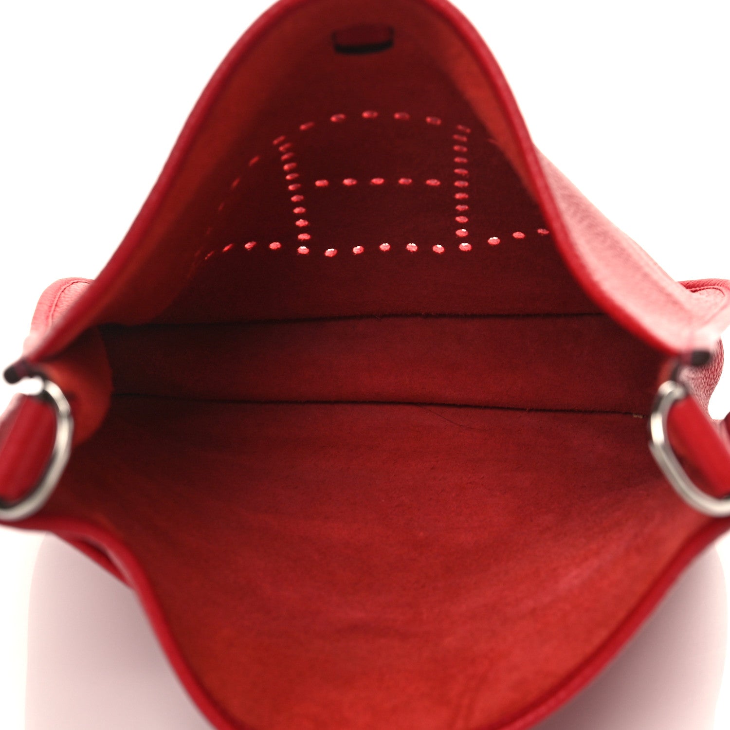 Hermes Taurillon Clemence Evelyne III PM Rouge Casaque 4 of 7